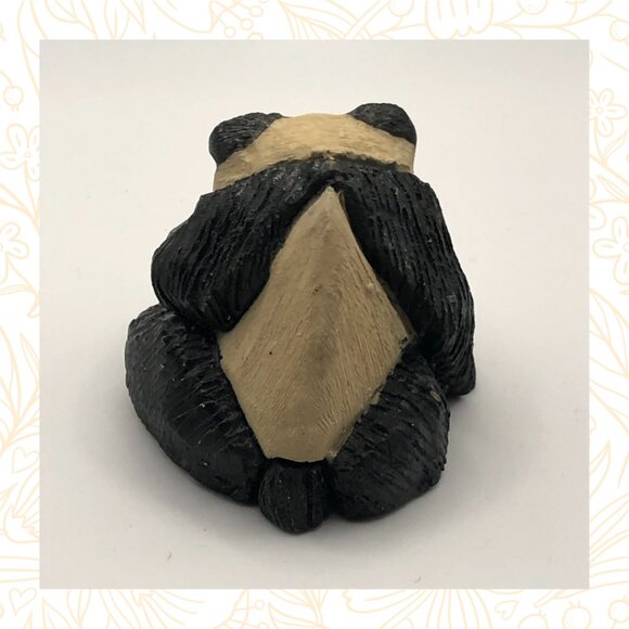 Vintage Artesania Rinconada Panda Figurine - Uruguay Animal - Picture 3 of 6